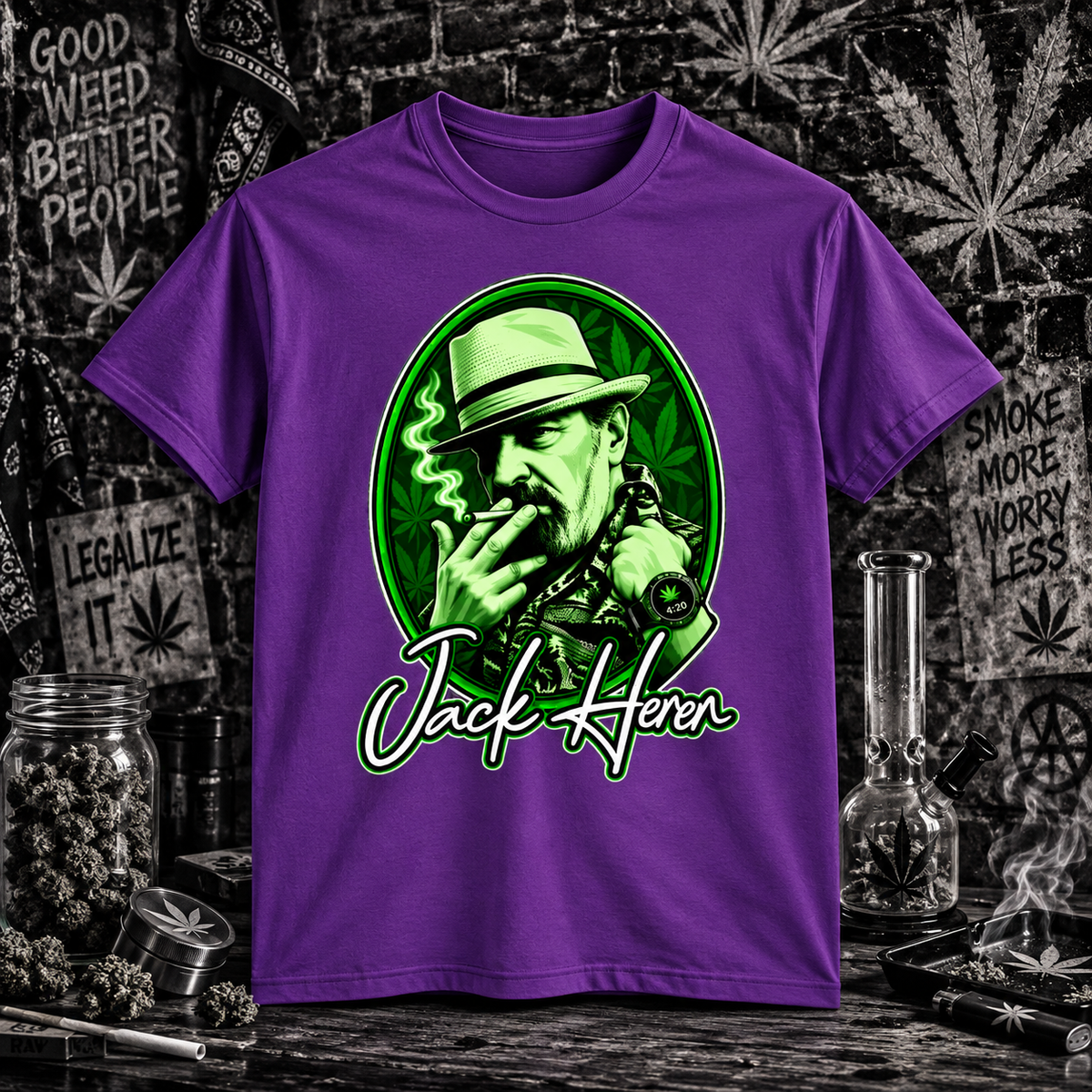 Jack Herer – The Emperor of Hemp Tribute Tee