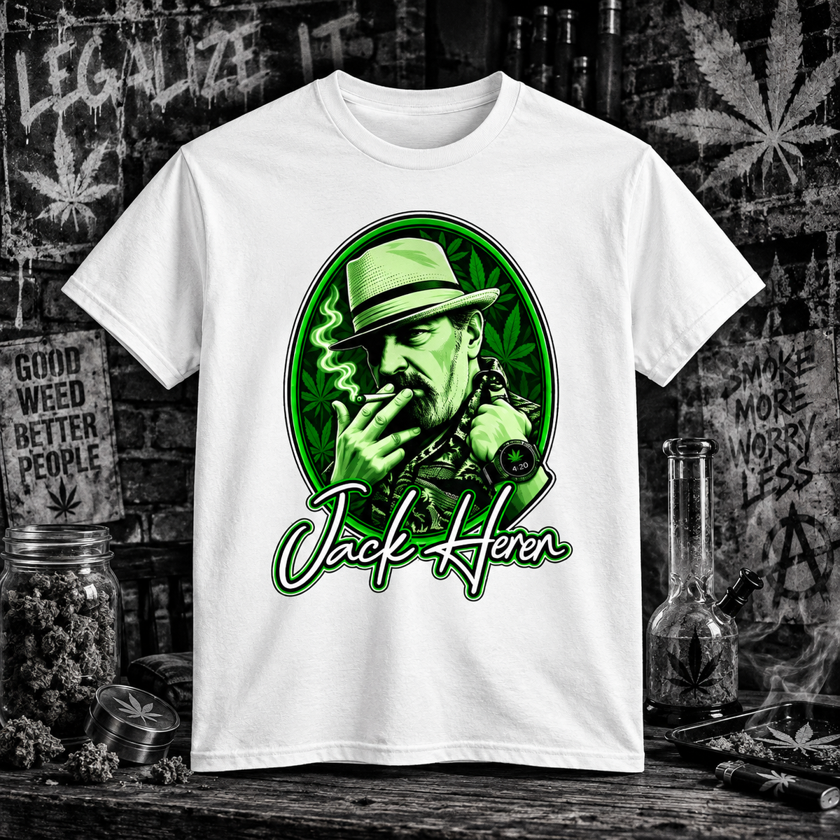 Jack Herer – The Emperor of Hemp Tribute Tee