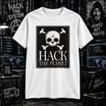 Hack The Planet - Retro Skull & Crossbones Tech Tee