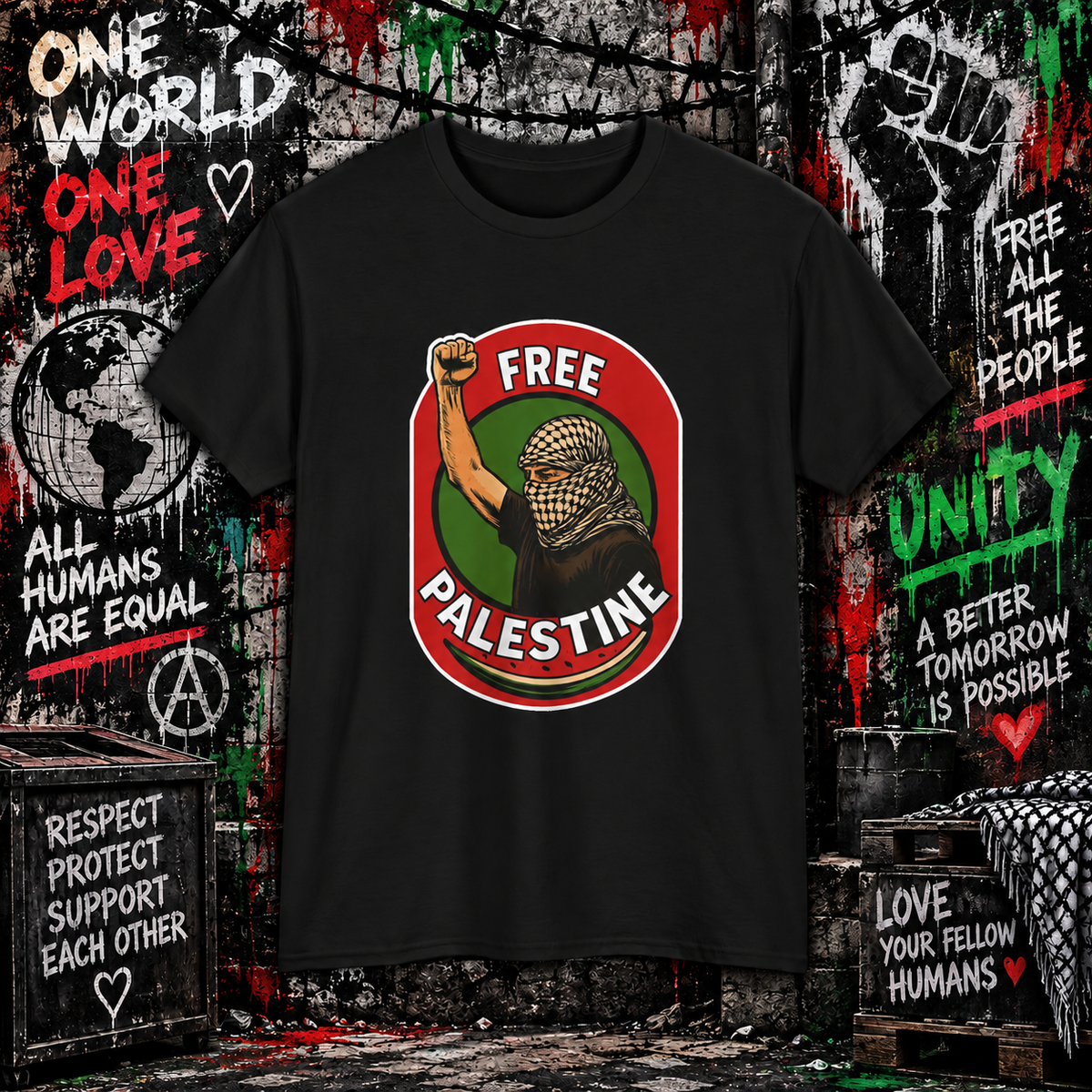 Free Palestine - Protest Graphic Tee