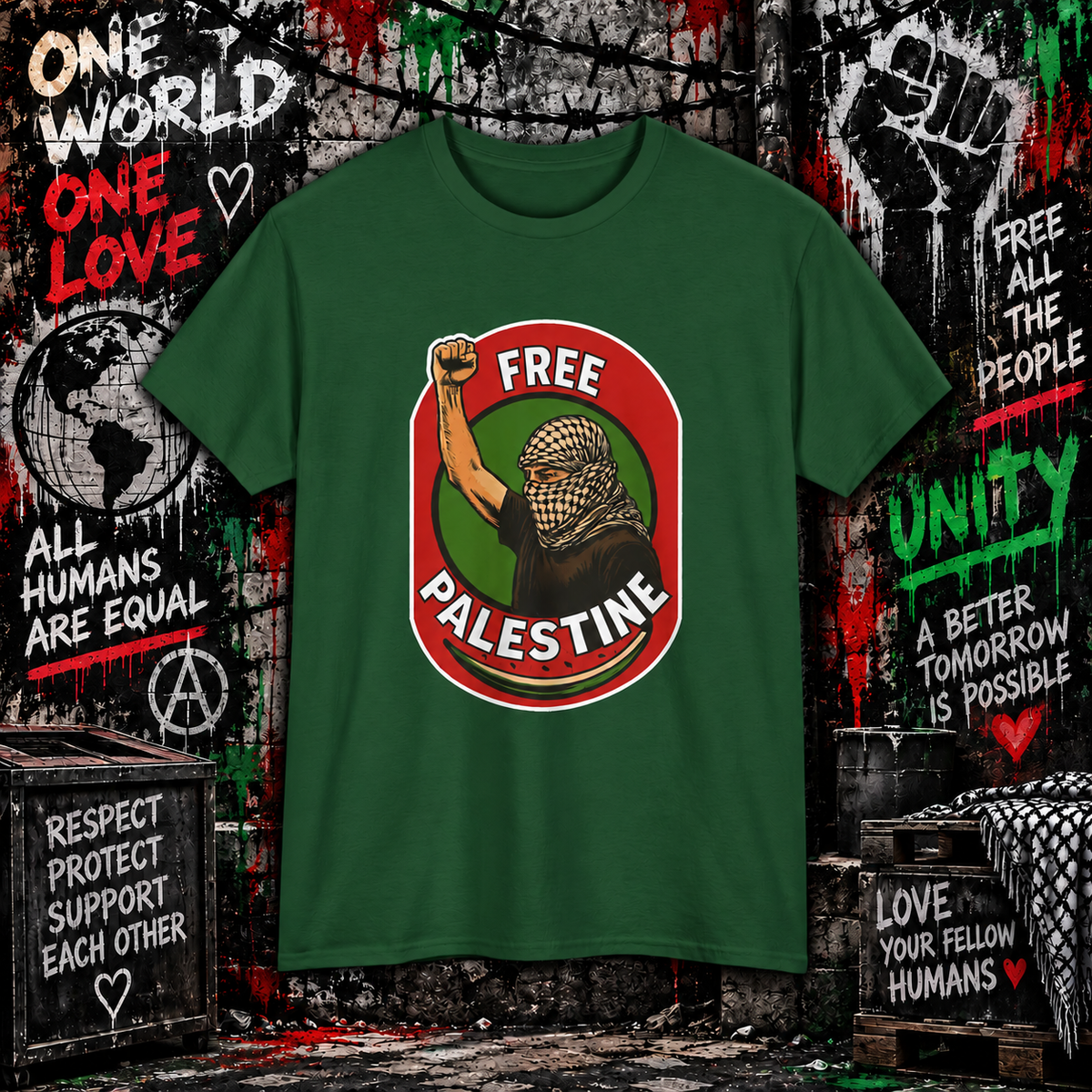 Free Palestine - Protest Graphic Tee