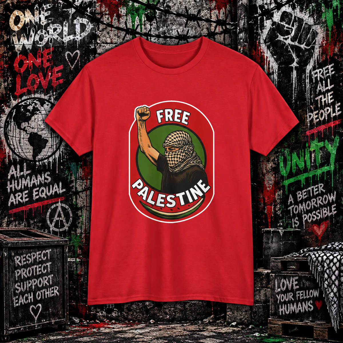 Free Palestine - Protest Graphic Tee
