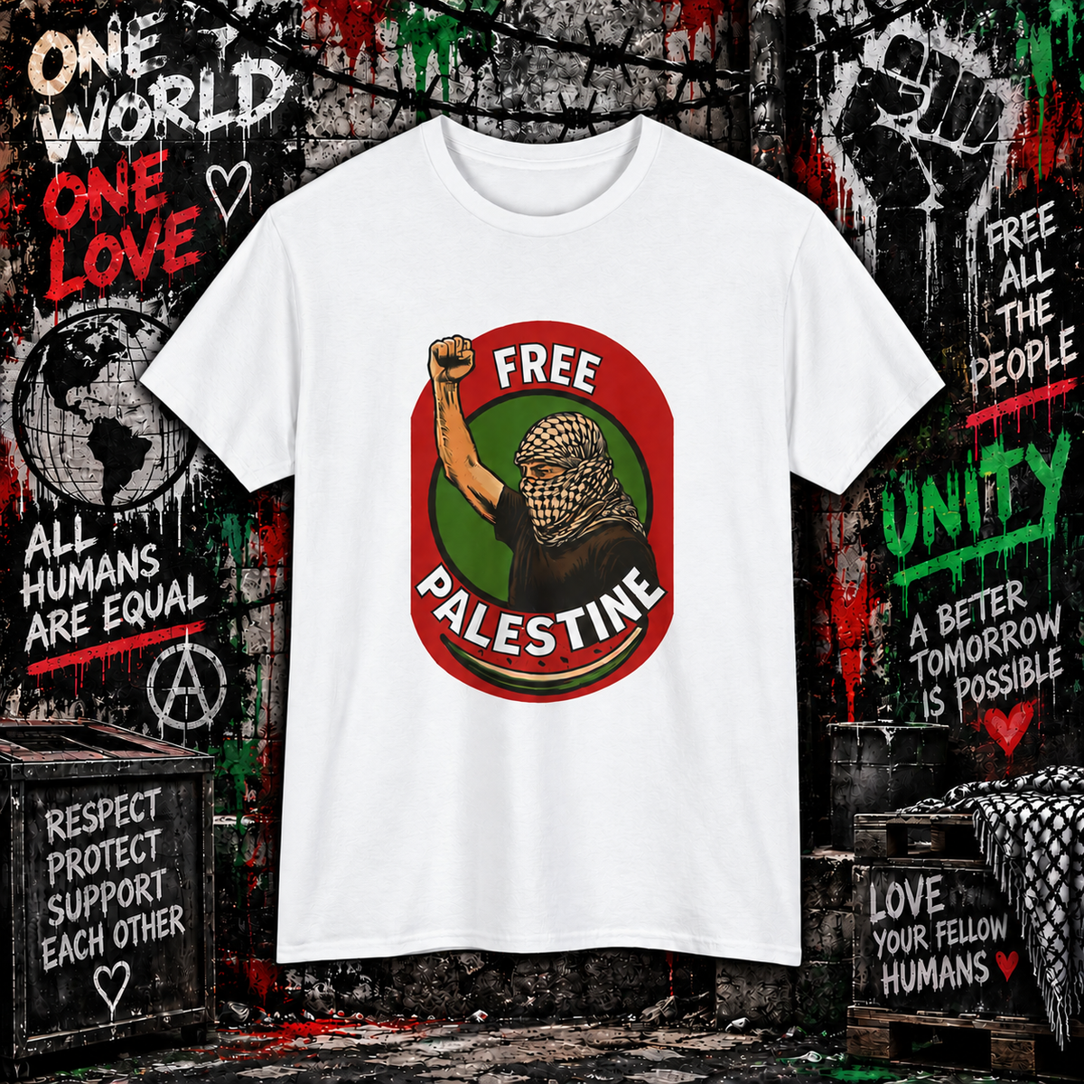 Free Palestine - Protest Graphic Tee
