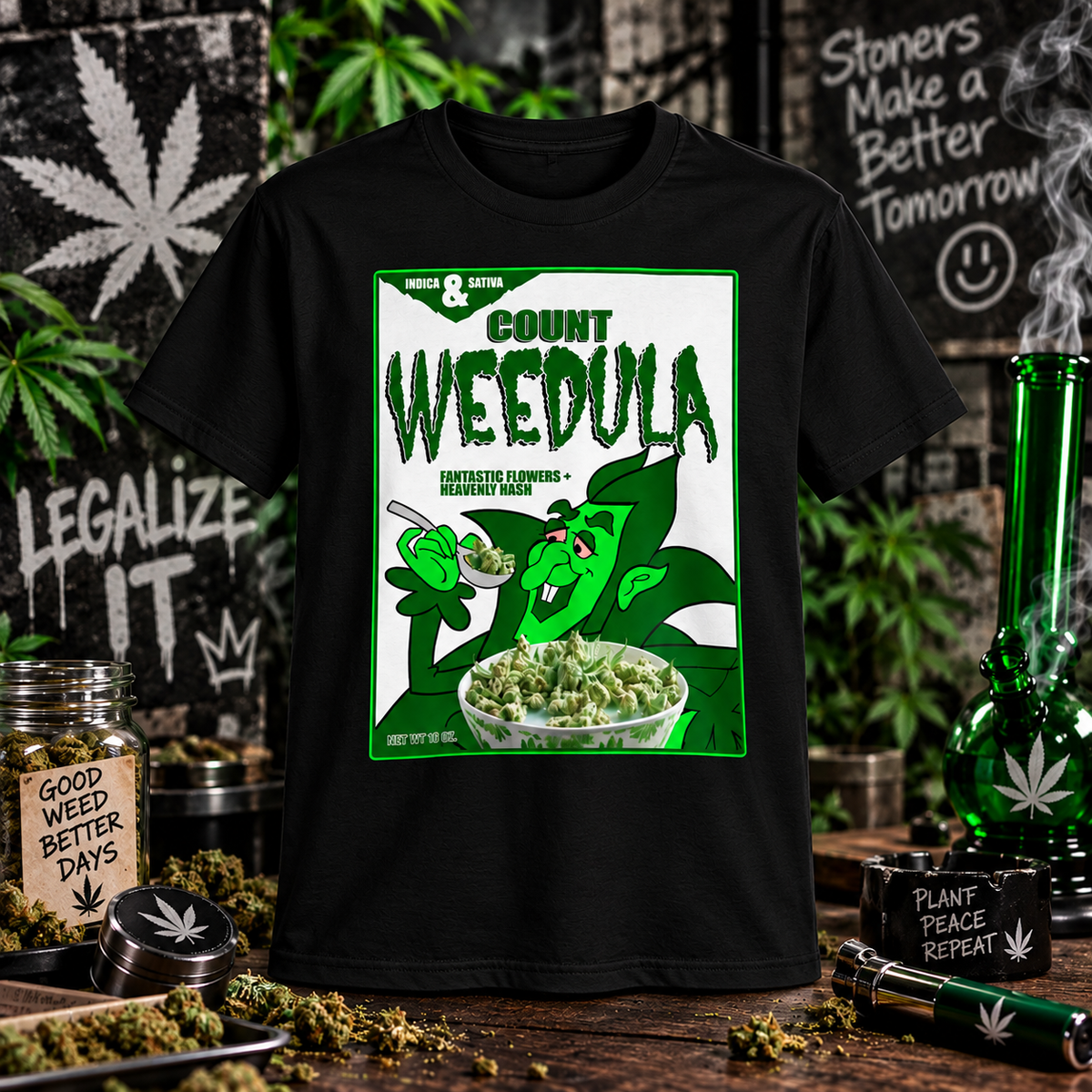 Count Weedula - Stoner Graphic Tee