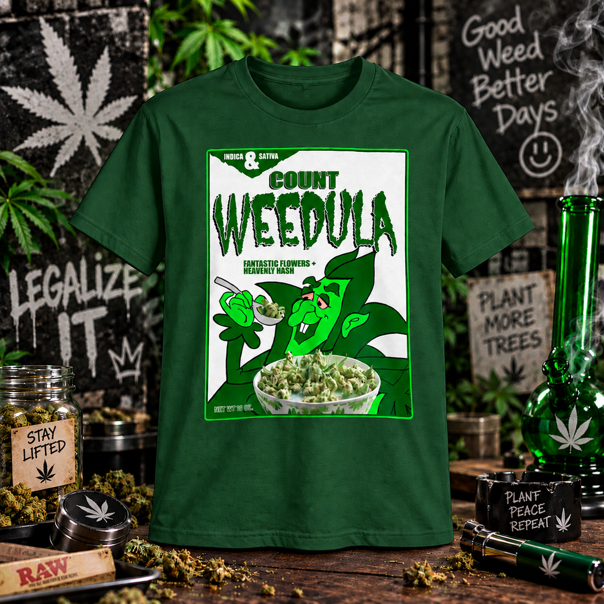 Count Weedula - Stoner Graphic Tee