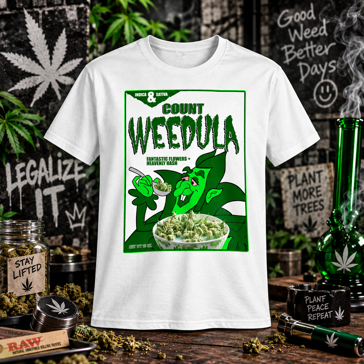 Count Weedula - Stoner Graphic Tee