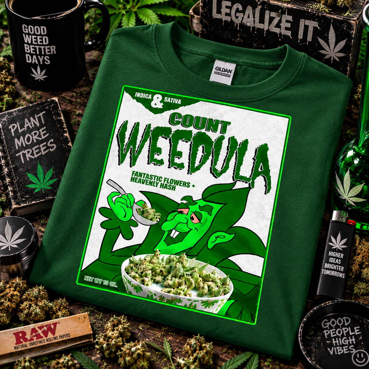 Count Weedula - Stoner Graphic Tee