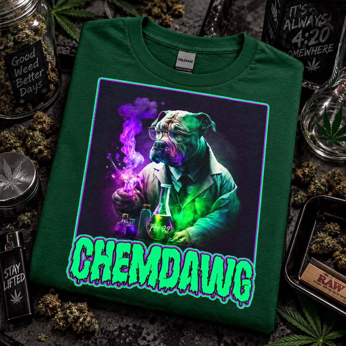 ChemDawg - Bulldog Psychedelic Smoke Graphic Tee