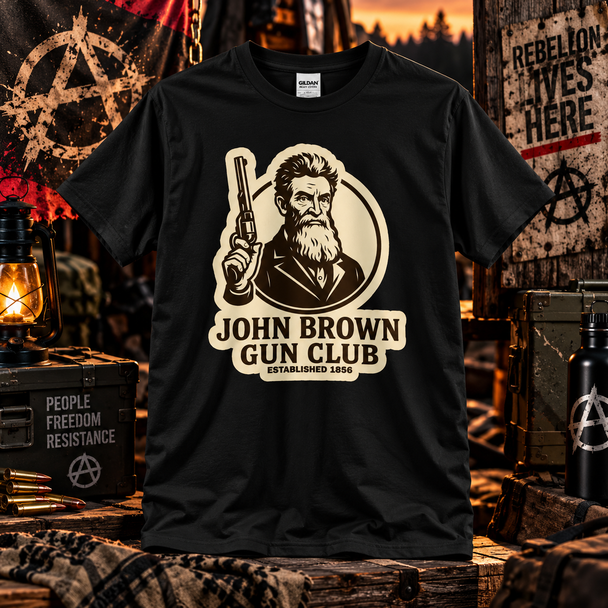 John Brown Gun Club – Established 1856 T-Shirt