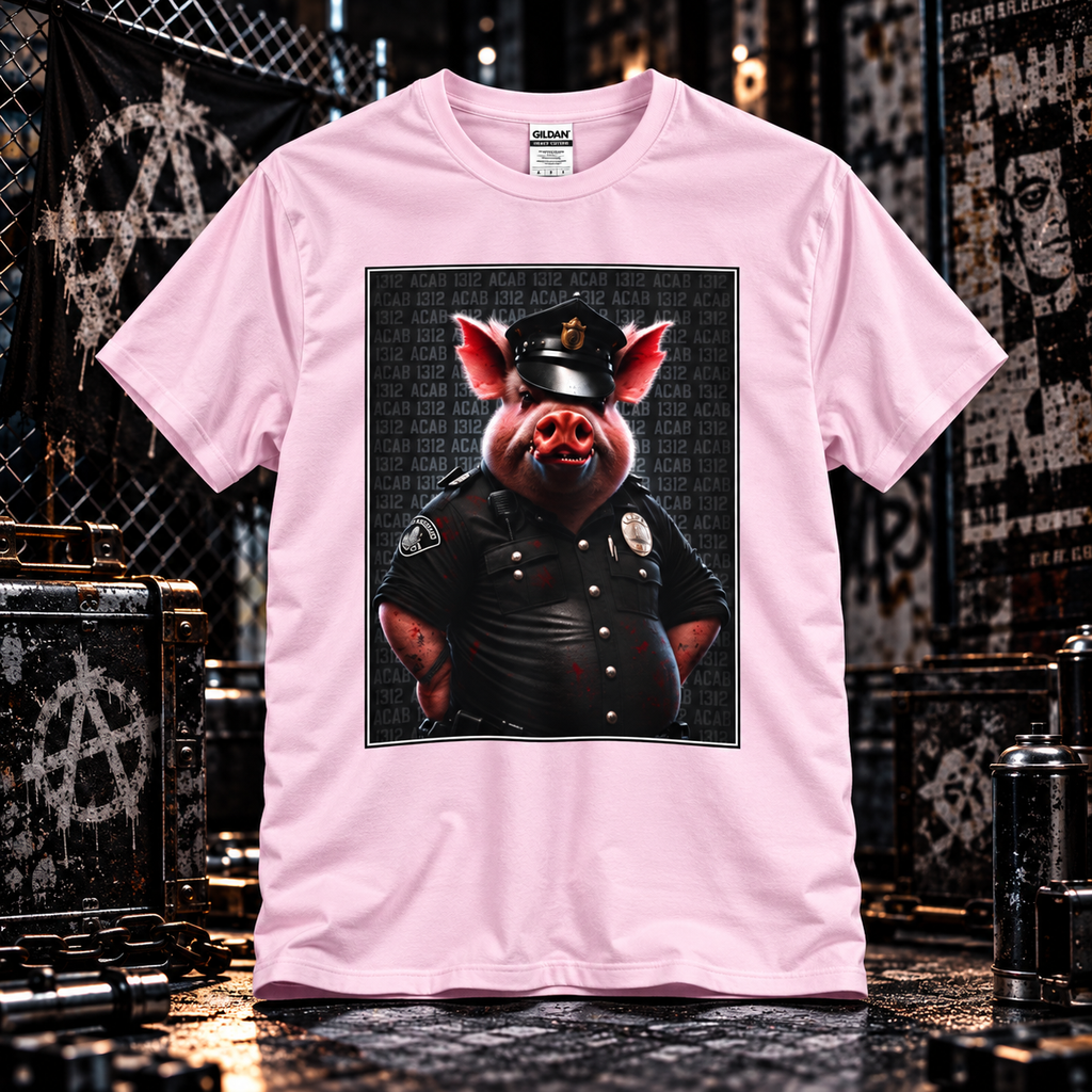 1312 – Pig in Uniform Anti-Authority T-Shirt