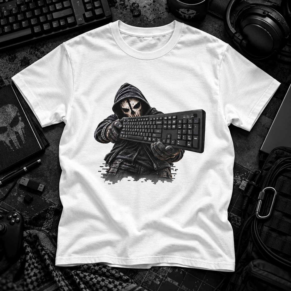 Weapon of Choice - Keyboard Hacker T-Shirt