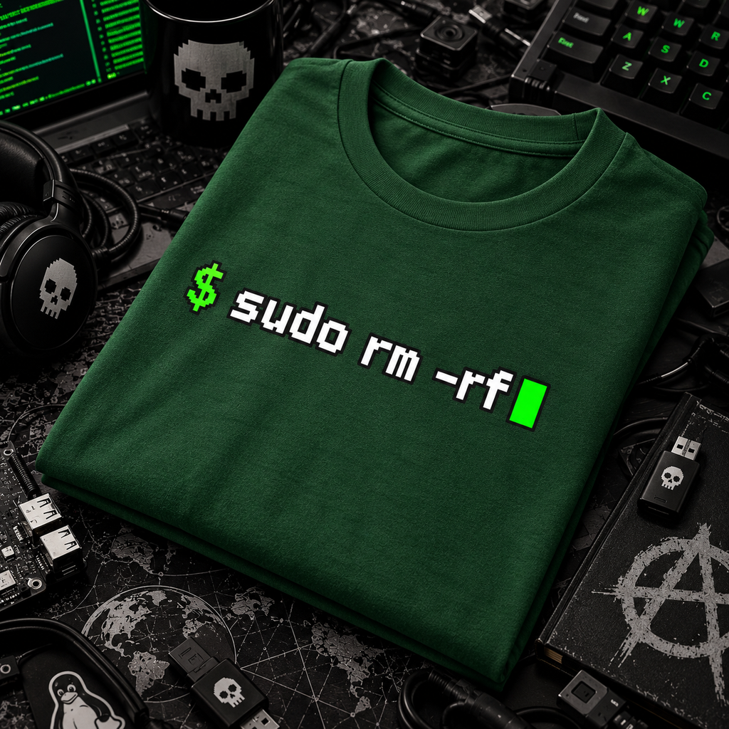 sudo rm -rf – Delete Everything T-Shirt