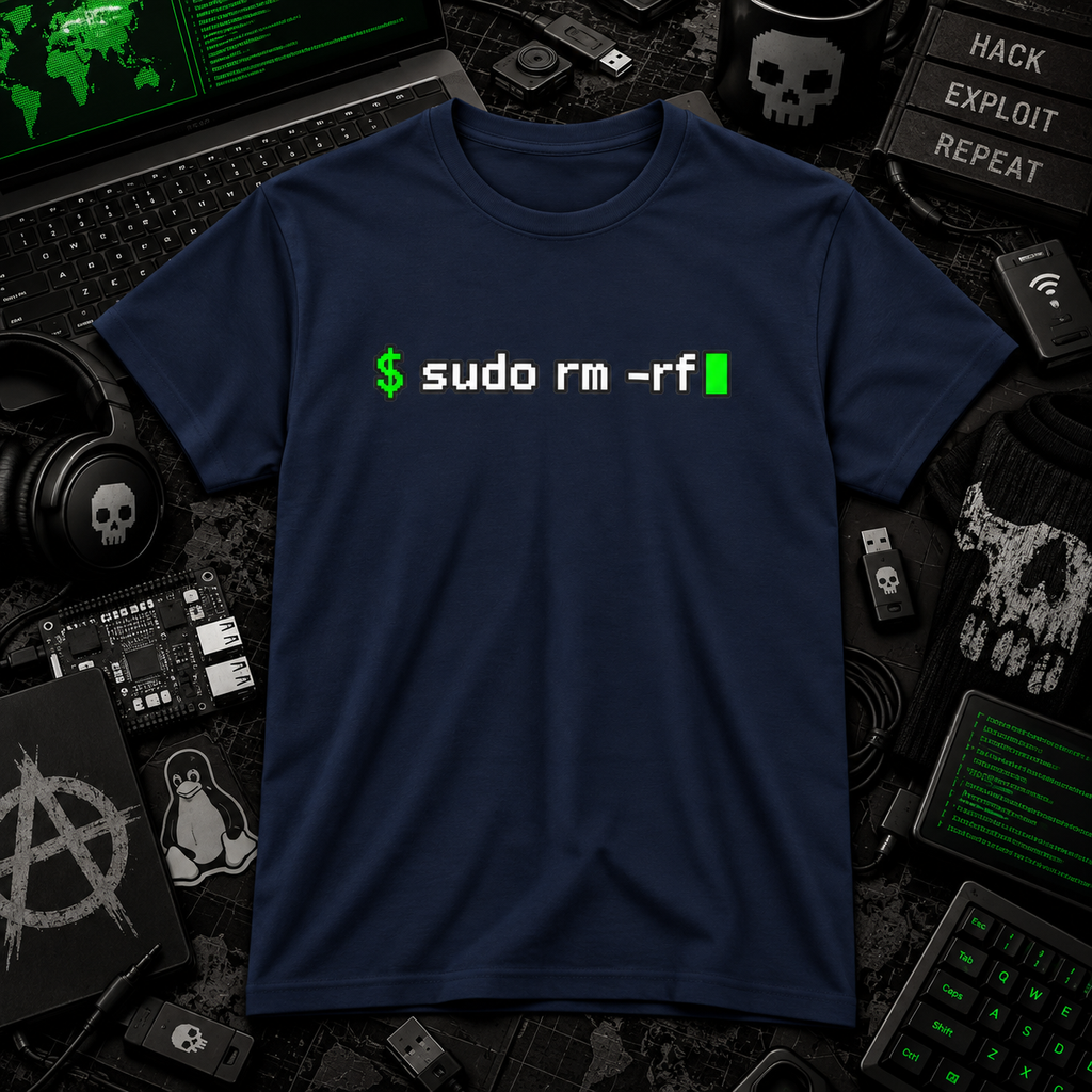 sudo rm -rf – Delete Everything T-Shirt