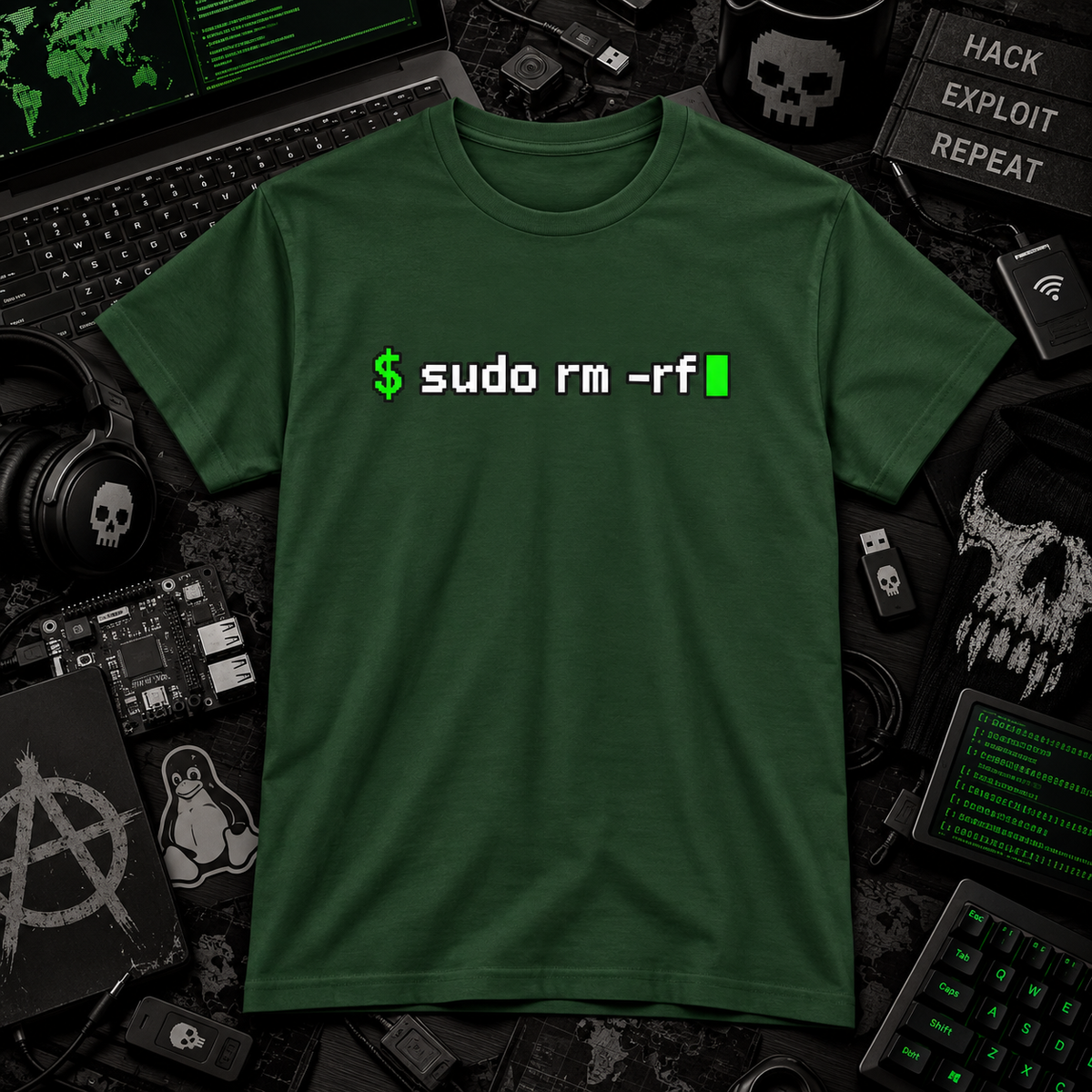 sudo rm -rf – Delete Everything T-Shirt