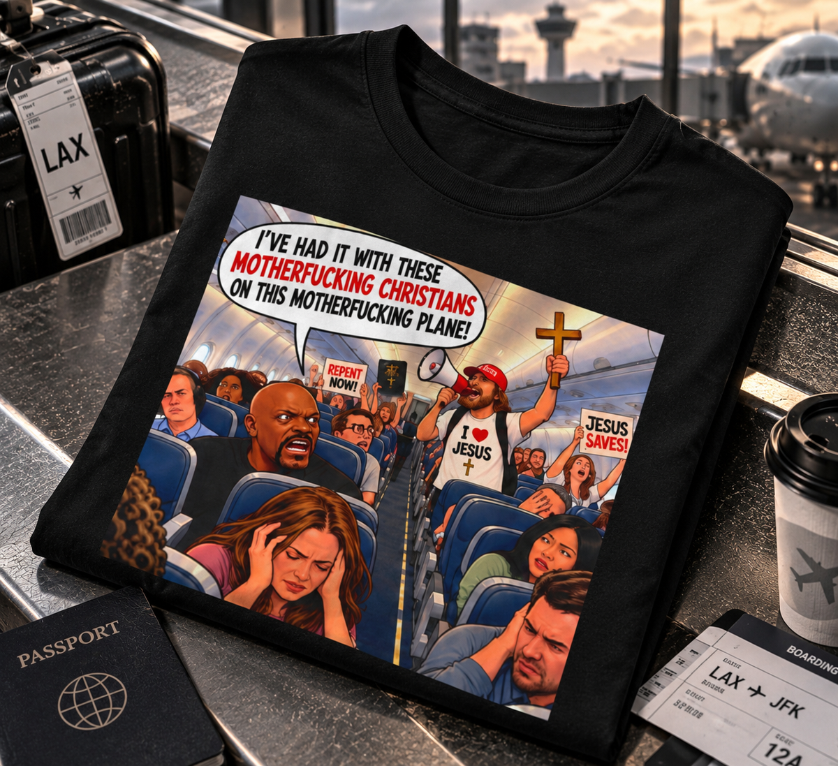 I’ve Had It With These Christians – Plane T-Shirt