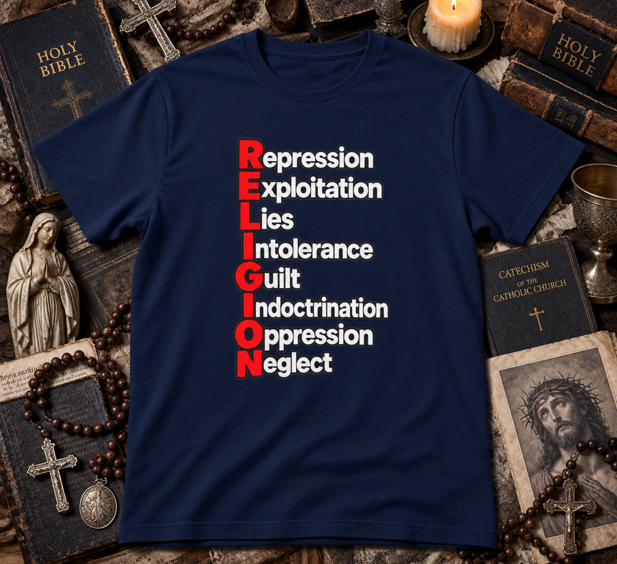 Religion, Defined - Atheist Tee