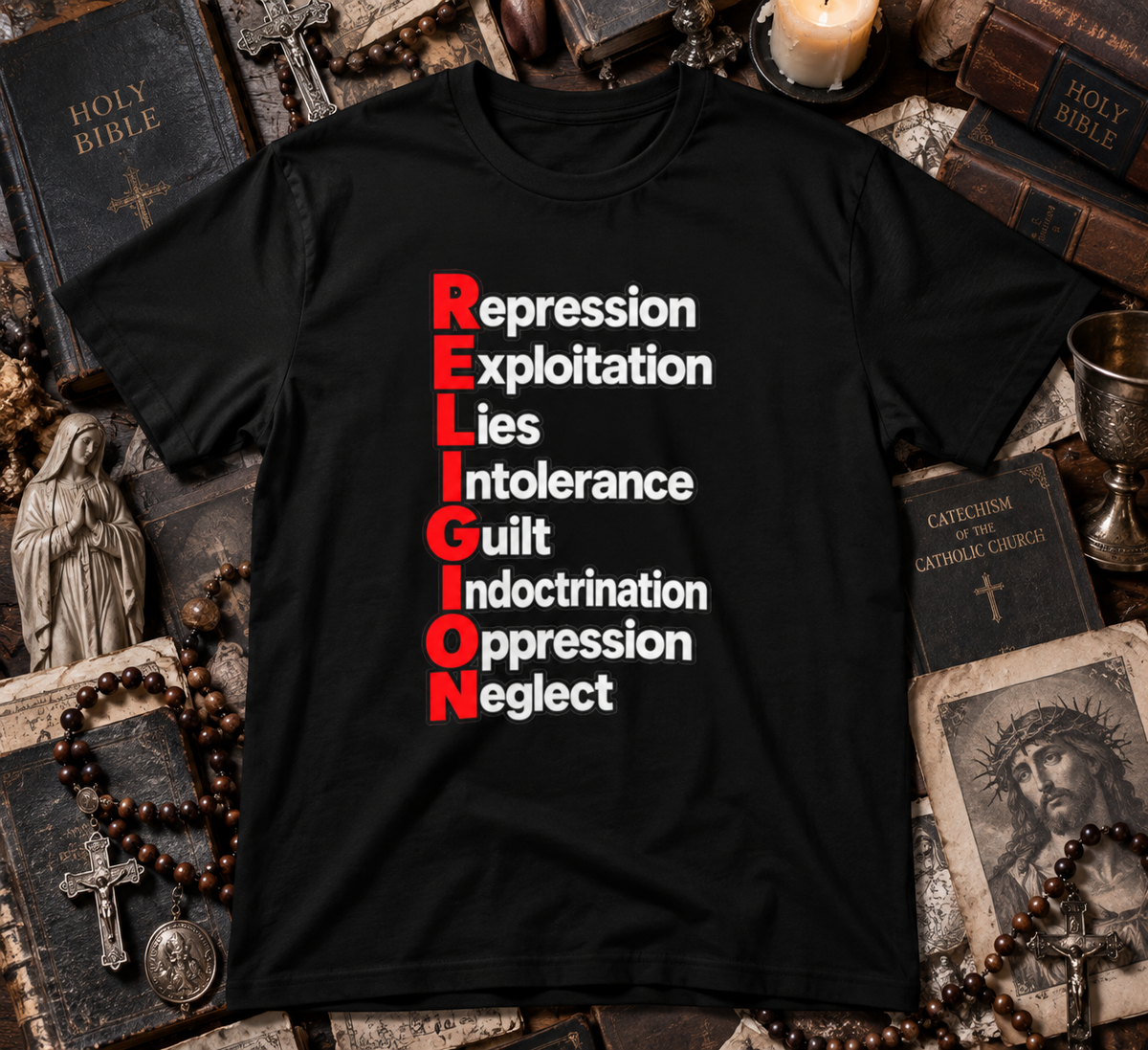 Religion, Defined - Atheist Tee
