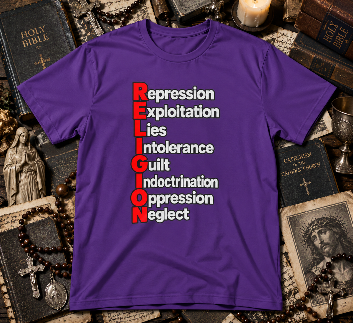Religion, Defined - Atheist Tee