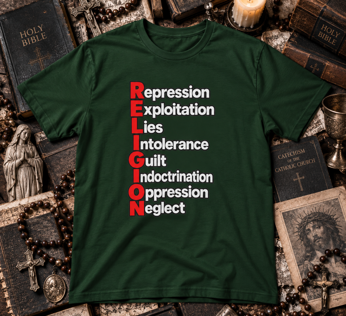 Religion, Defined - Atheist Tee