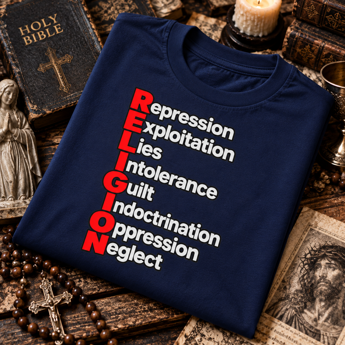 Religion, Defined - Atheist Tee