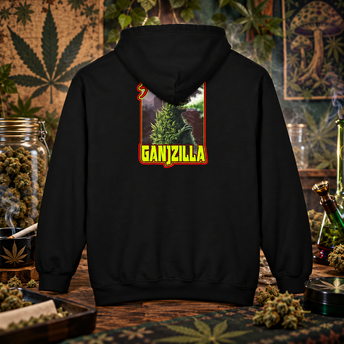 Ganjzilla Kaiju Kush Zip-Up Hoodie
