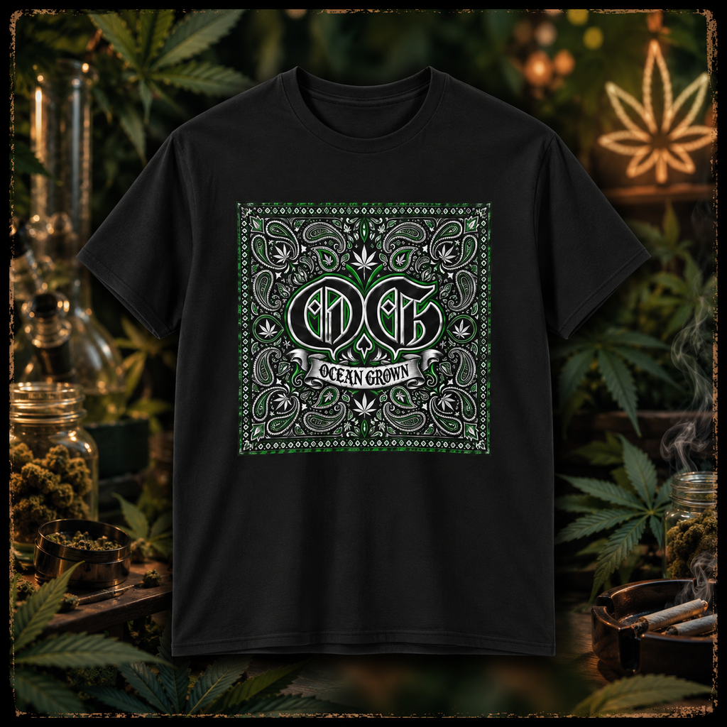 OG Ocean Grown Cannabis Paisley Tee