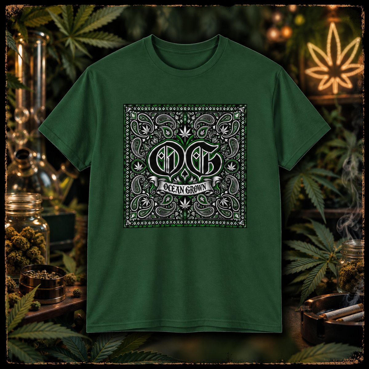 OG Ocean Grown Cannabis Paisley Tee