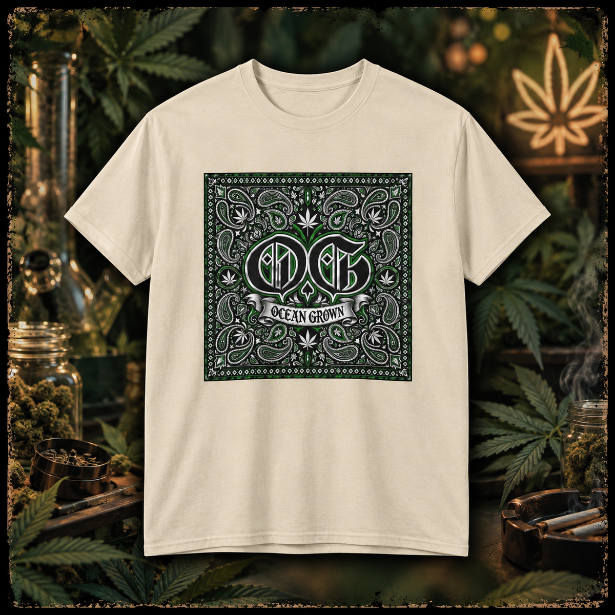 OG Ocean Grown Cannabis Paisley Tee