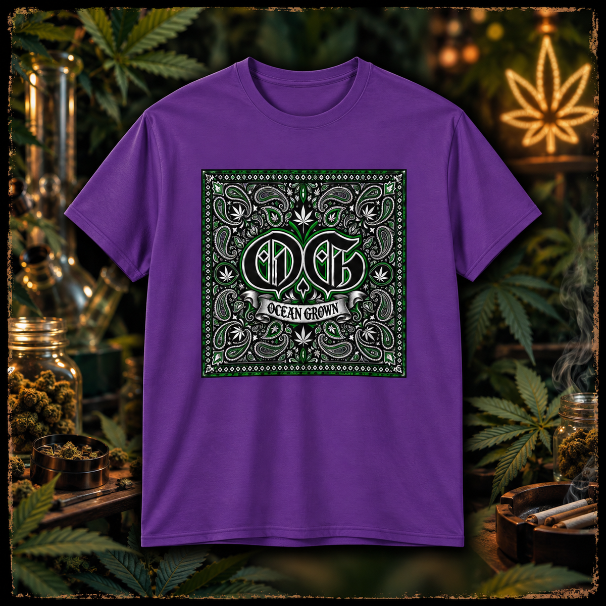 OG Ocean Grown Cannabis Paisley Tee