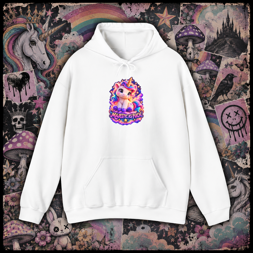 Majestic as Fuck Unicorn Pullover Hoodie