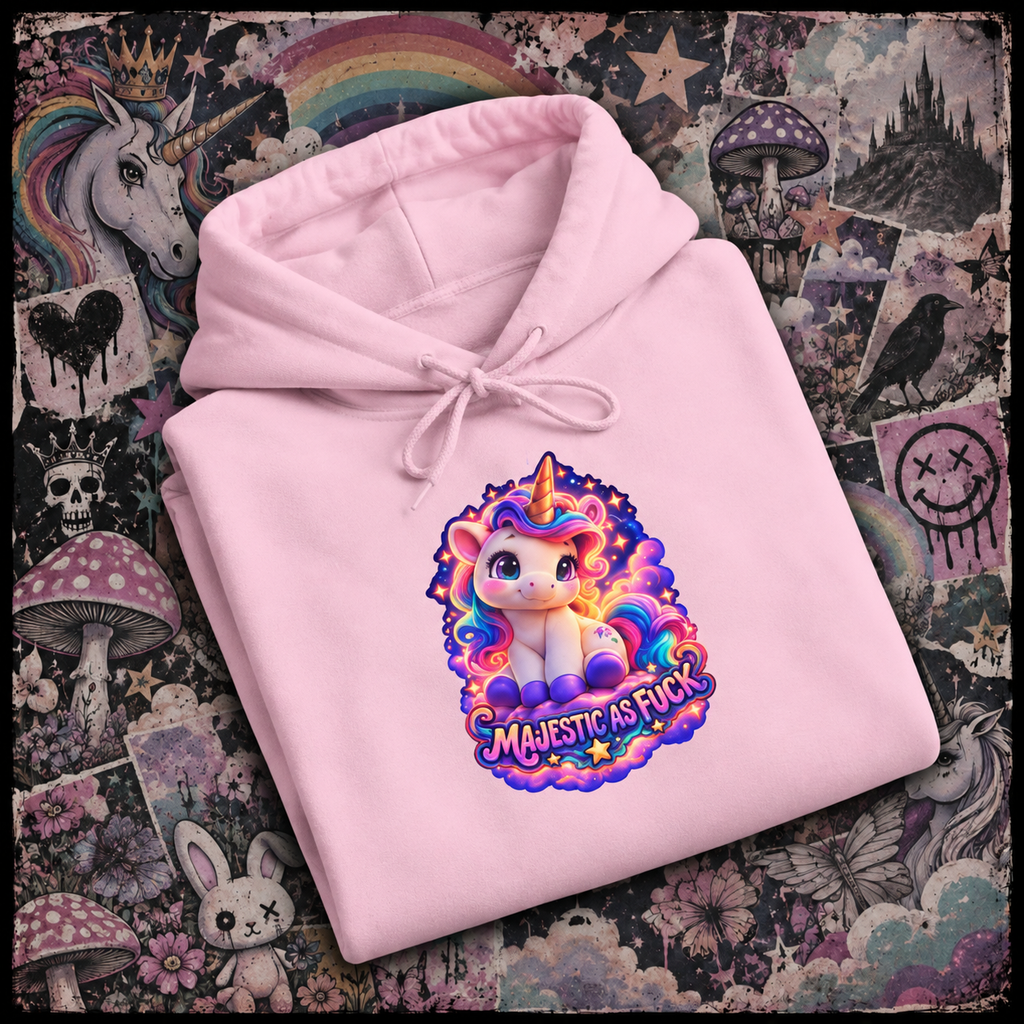 Majestic as Fuck Unicorn Pullover Hoodie