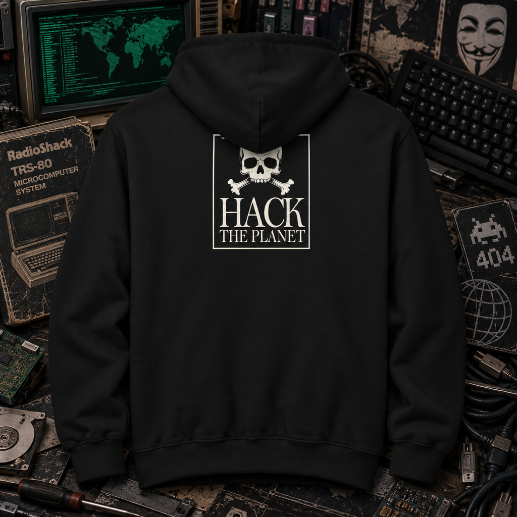 Hack the Planet Zip-Up Hoodie