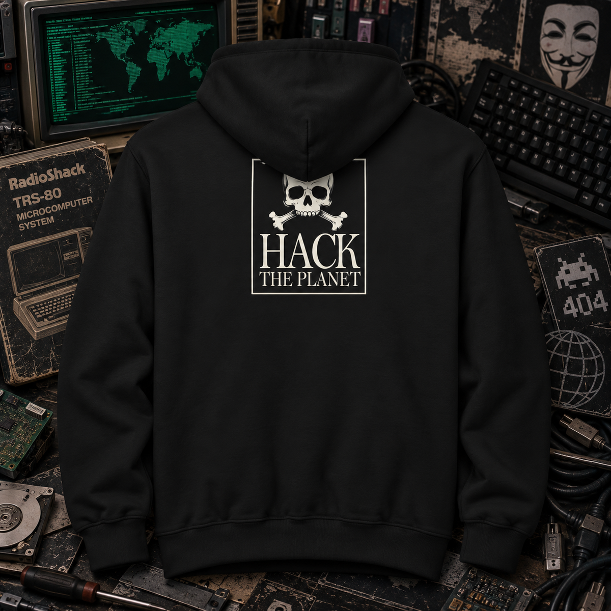 Hack the Planet Zip-Up Hoodie
