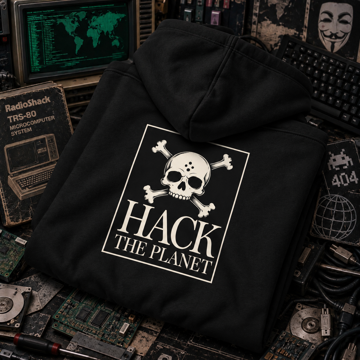 Hack the Planet Zip-Up Hoodie