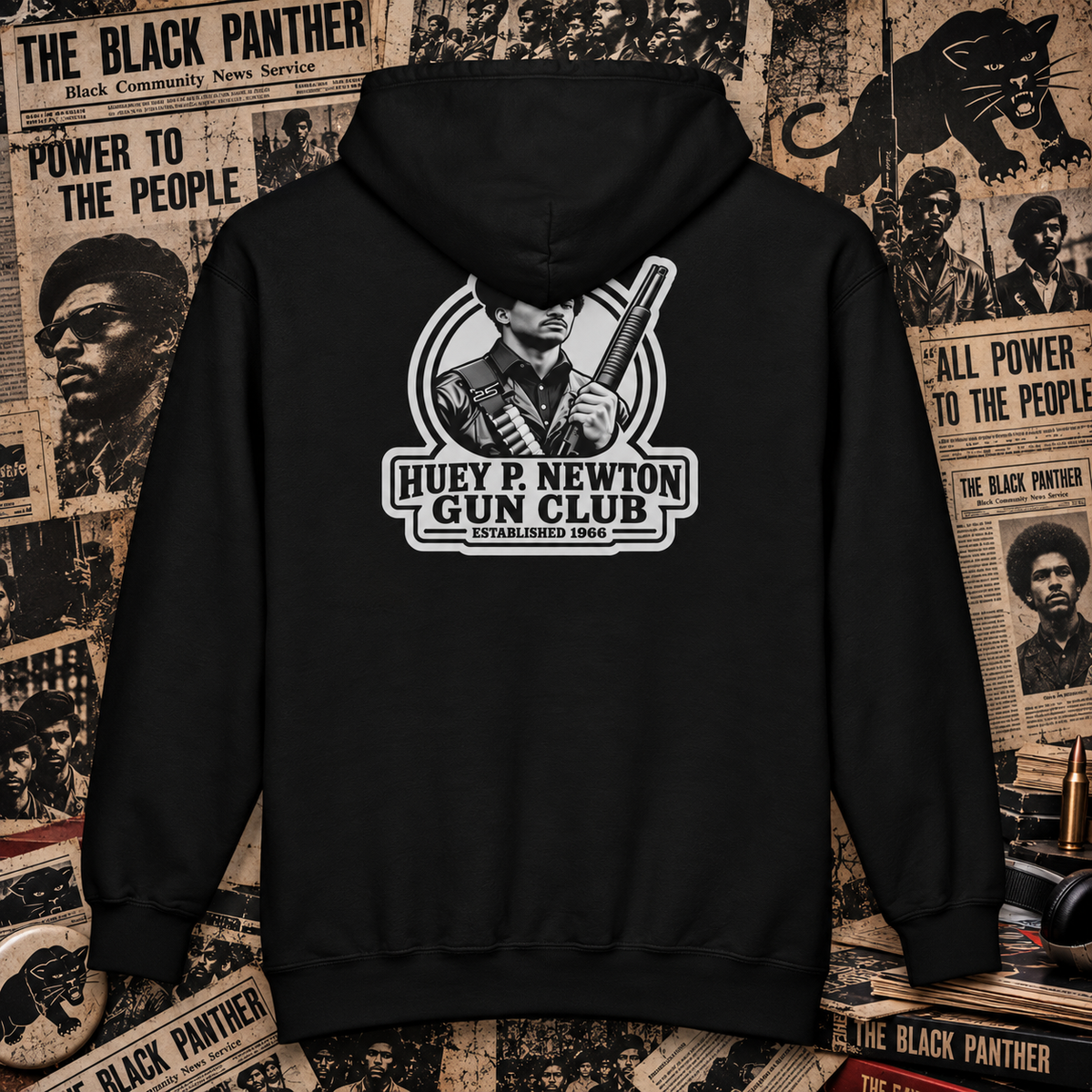 Huey P. Newton Gun Club Zip-Up Hoodie